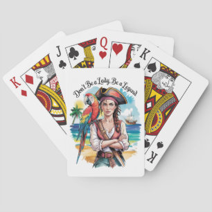 Pirate Buccaneer Beauty on Deck Spielkarten