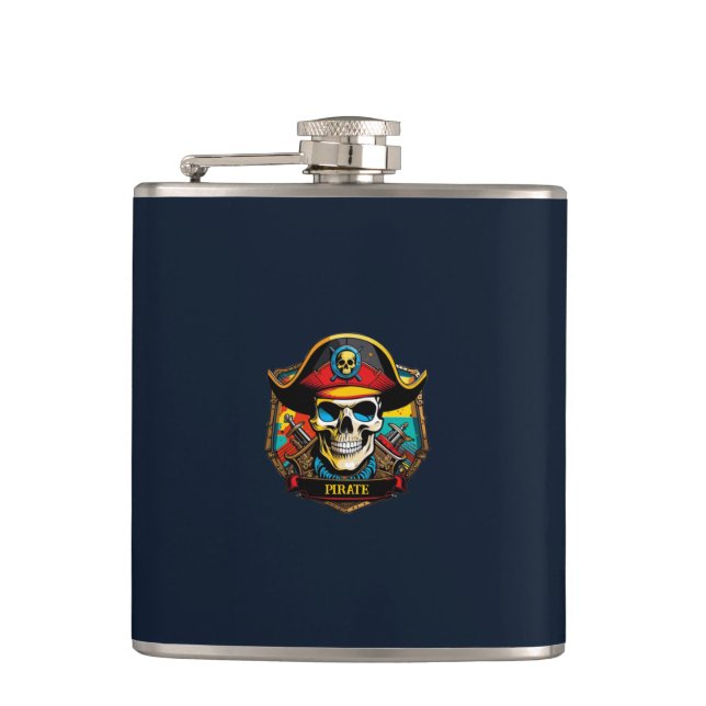 Pirate Captain Flask Flachmann (Vorderseite)