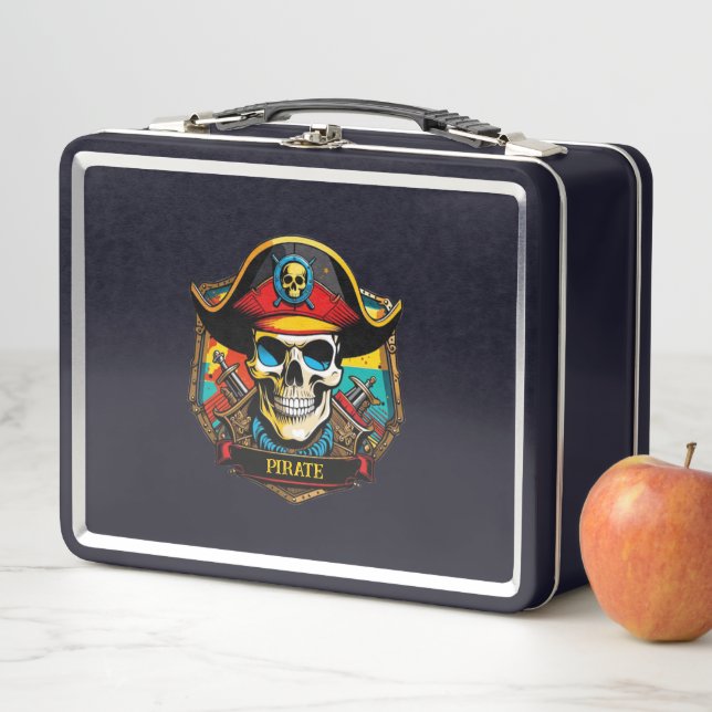 Pirate Captain Metal Lunch Box (Beispiel)