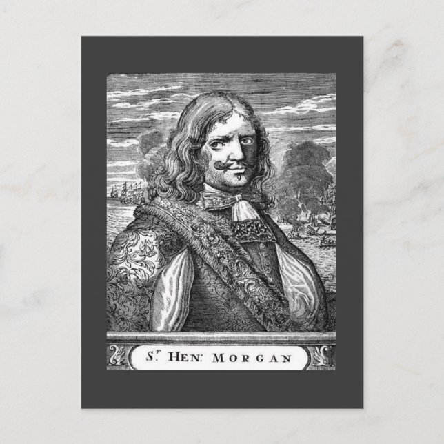 Pirate Captain Morgan Postkarte (Vorderseite)