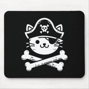 Pirate Cat Crossbones Cat Lover Cats Kitten Eigent Mousepad