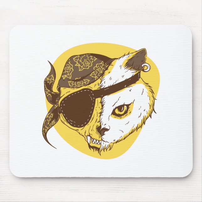 Pirate Cat Mousepad (Vorne)