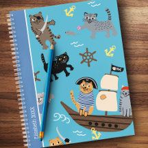 Pirate Cat Pattern für die Jungen- und Mädchenkids