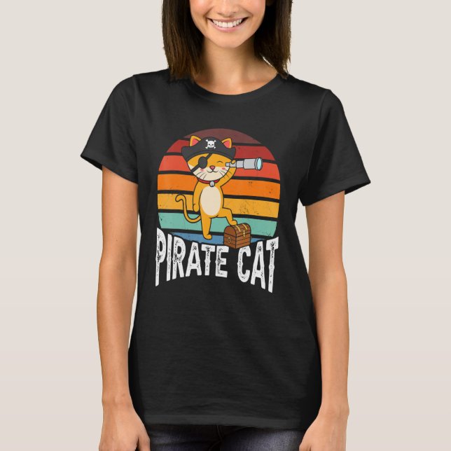 Pirate Cat T-Shirt (Vorderseite)