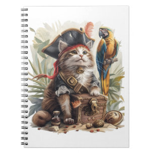 Pirate Cat Treasure Notizblock