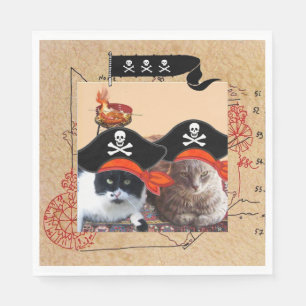 PIRATE CATS, sprechen wie ein Piratentag Serviette