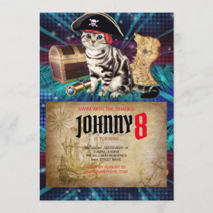 Pirate Chat Invitation Anniversaire