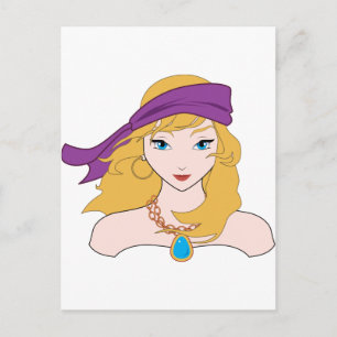 Pirate Chicks ROCK! Postkarte