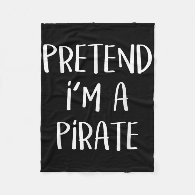 Pirate Costume Party Co. Uni-all Ages Funny Hallow Fleecedecke (Vorderseite)