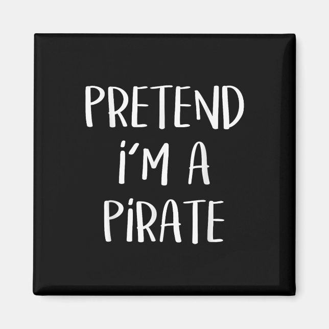 Pirate Costume Party Co. Uni-all Ages Funny Hallow Magnet (Vorne)