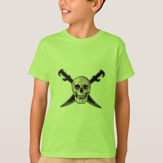 Pirate (Crâne) - T-Shirt Basique Enfant (Devant)