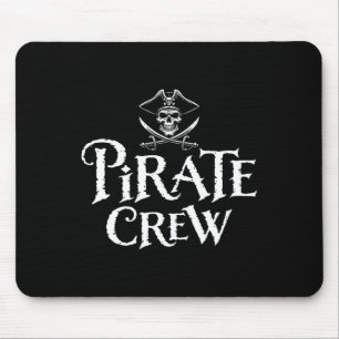 Pirate Crew Funny Halloween Kostüm Vater Mama Boys Mousepad