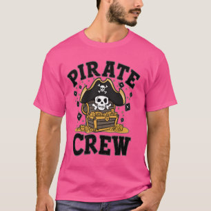 Pirate Crew Piratenflagge Crossbones Design T-Shirt