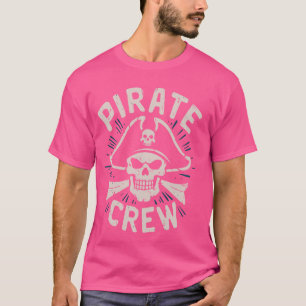 Pirate Crew Piratenflagge Crossbones Design T-Shirt