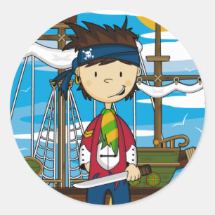 Pirate Crewman-Aufkleber Runder Aufkleber
