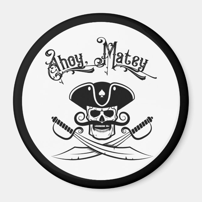 Pirate Cruise Ship Cabin Stateroom Door Finder Magnet (Vorne)