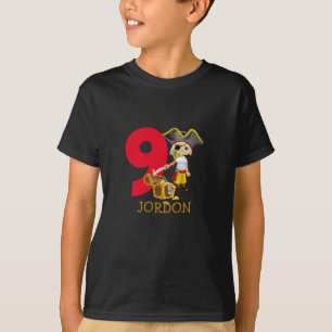 Pirate de fête d'anniversaire 9e Nom T-shirt