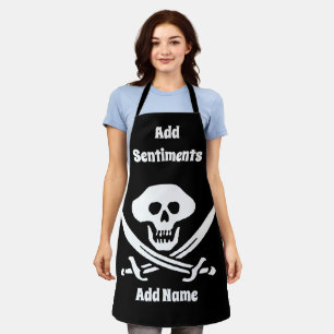 Pirate Design bearbeiten & Text hinzufügen, Schürz Schürze