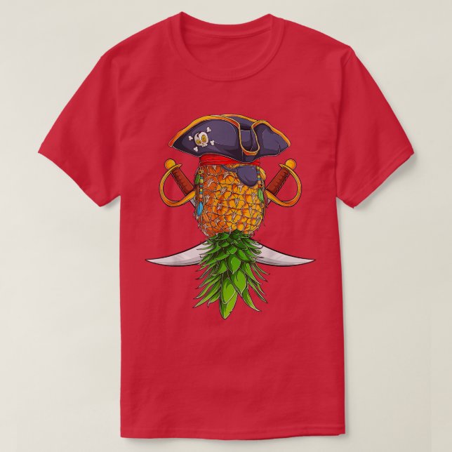 Pirate d'Halloween vers le haut des pivots d'anana (Design devant)