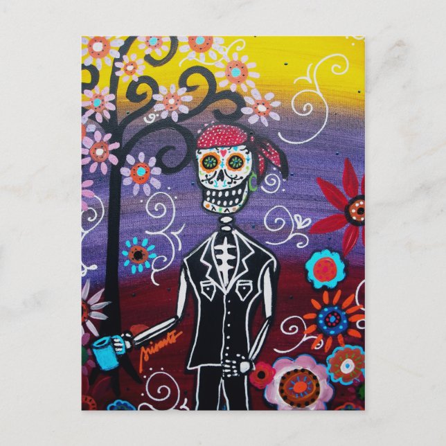PIRATE DIA DE LOS MUERTOS POSTKARTE (Vorderseite)