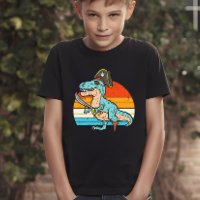 Pirate Dinosaur - Retro T-Rex Adventure