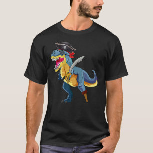 Pirate Dinosaur Rex Tyrannosaurus Halloween Costu T-Shirt