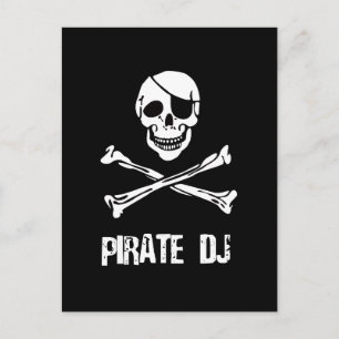 Pirate DJ Postkarte
