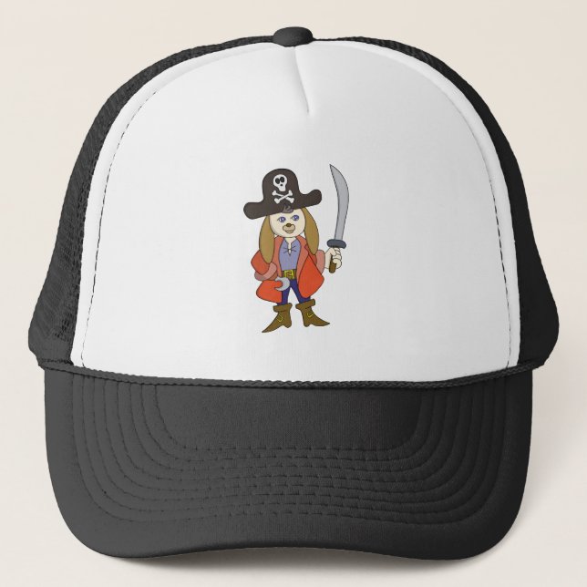 Pirate Dog Truckerkappe (Vorderseite)