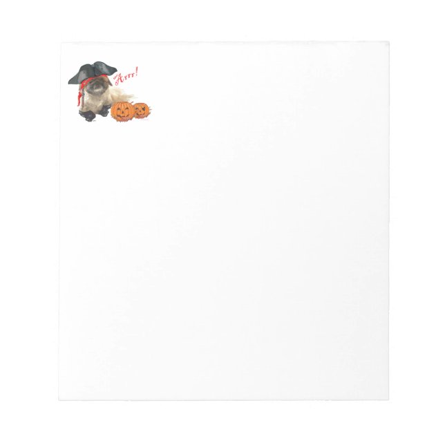 Pirate Doggie Notizblock (Vorderseite)