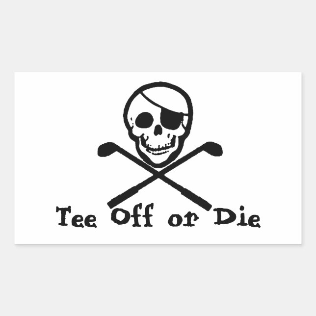 Pirate Drapeau Golf Panier Sticker (Devant)