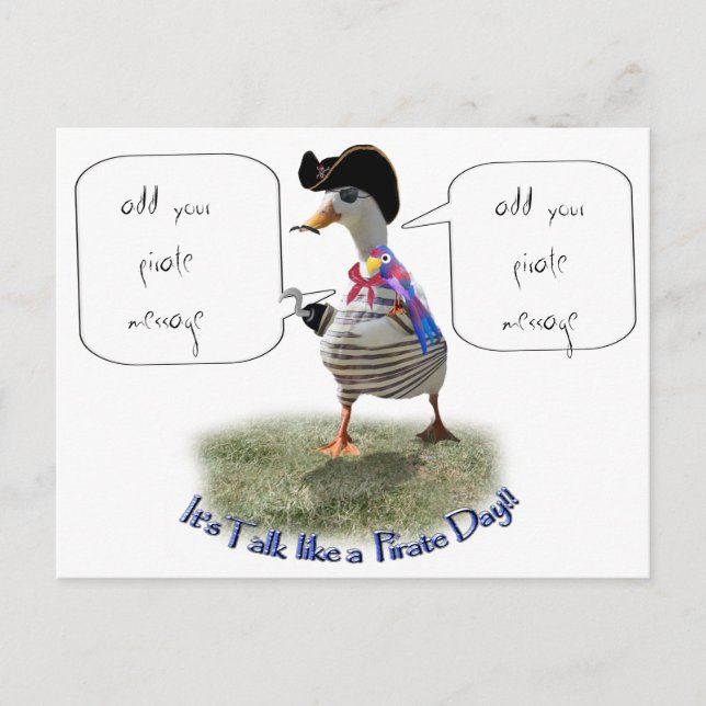 Pirate Duck Postkarte (Vorderseite)