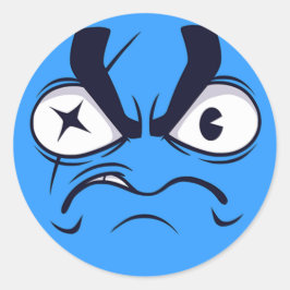 Pirate Emoji Runder Aufkleber
