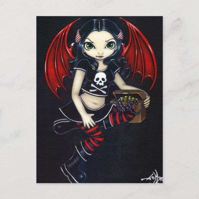 "Pirate Fairy" Postkarte (Vorderseite)