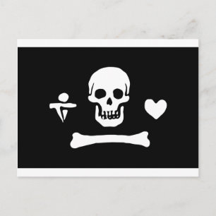 Pirate Flag of Stede Bonnet Postkarte