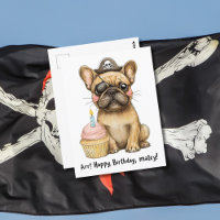 Pirate French Bulldog Geburtstagsfeier
