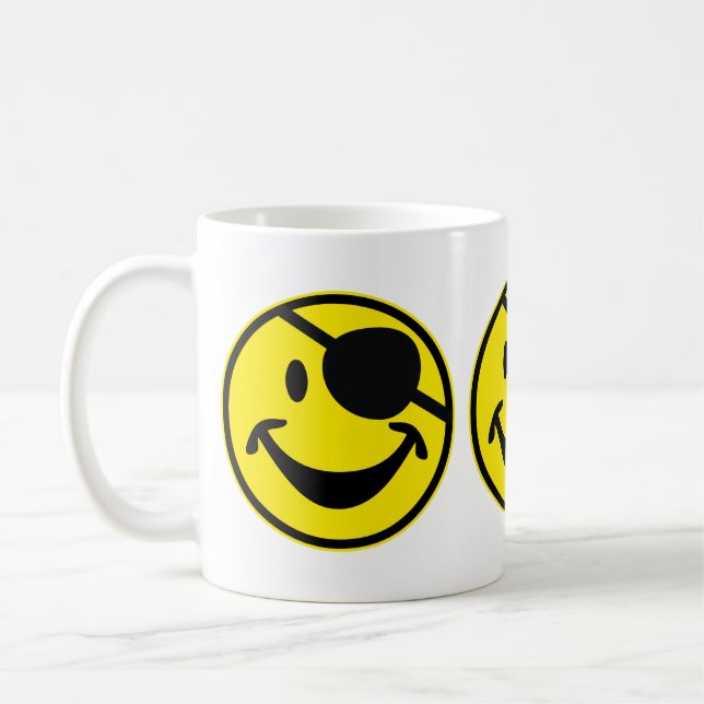 Pirate gelb + Ihr Backg. Ideen Kaffeetasse (Links)