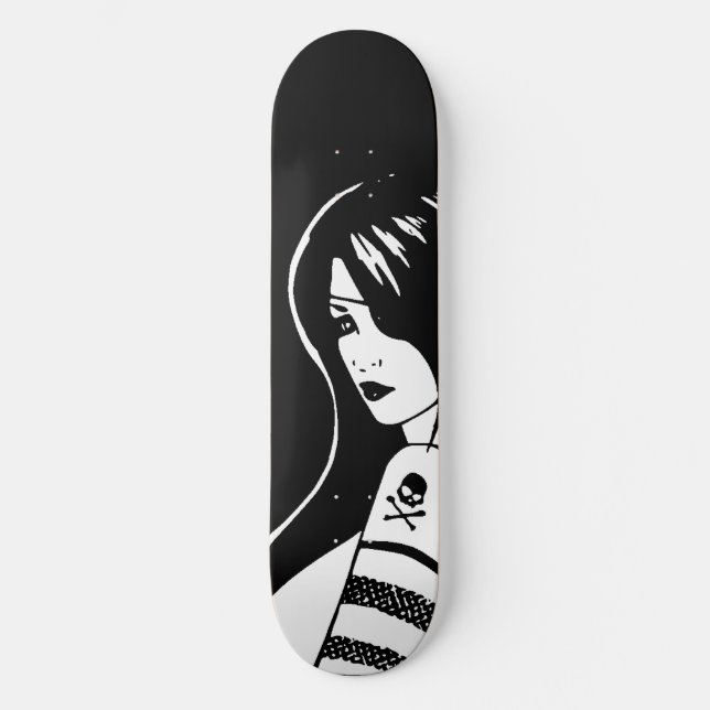 Pirate Girl Skateboard Deck (Vorderseite)