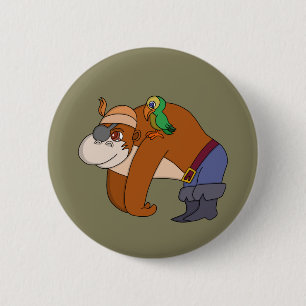 Pirate Gorilla Button