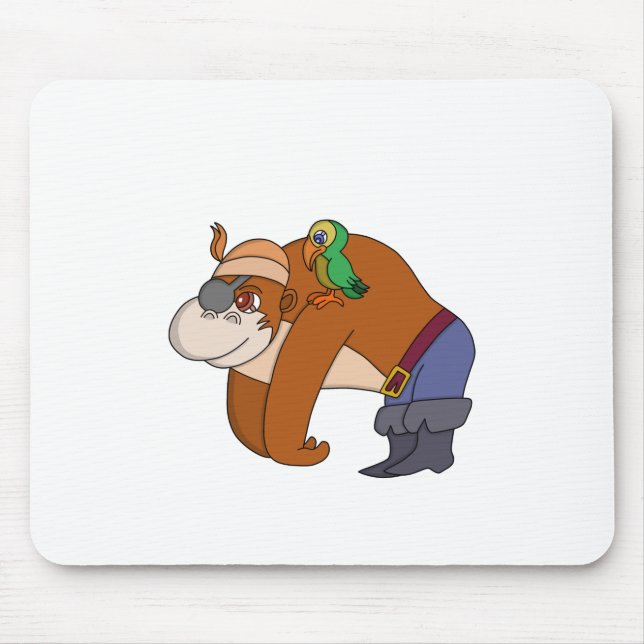 Pirate Gorilla Mousepad (Vorne)
