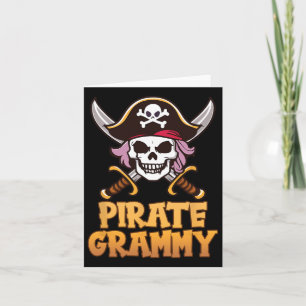 Pirate Grammy Captain Matching Oma Halloween C Karte