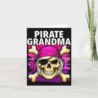 Pirate grandma captain funny pirate karte