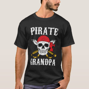 Pirate Grandpa Großvater Familie Halloween T-Shirt