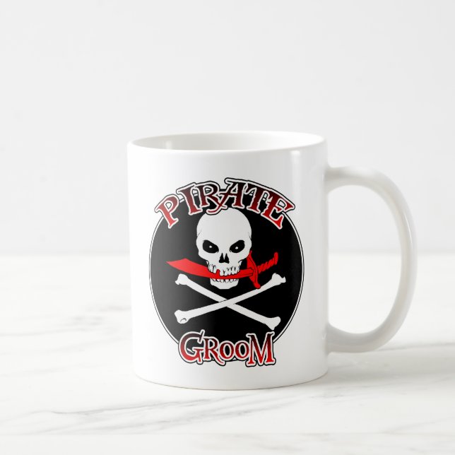 Pirate Groom Kaffeetasse (Rechts)
