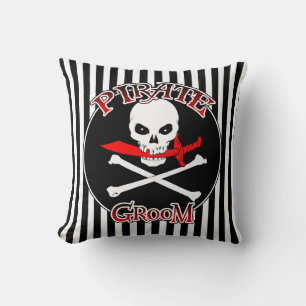 Pirate Groom Throw Kissen