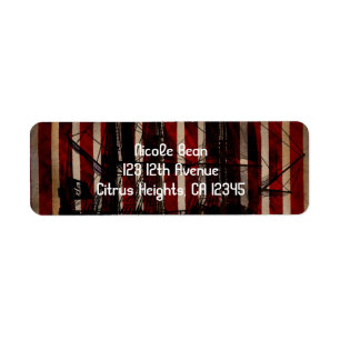 Pirate Grunge Geburtstagsparty Address Labels