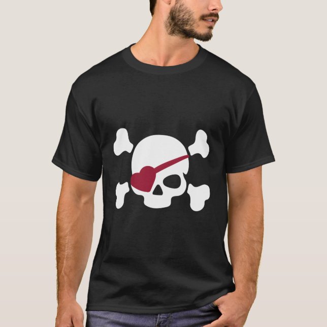 Pirate He Eye Patch Day T-Shirt (Vorderseite)