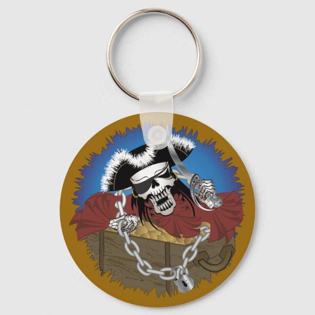 Pirate Hintern Schlüsselanhänger (Vorderseite)