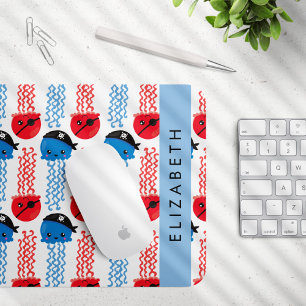 Pirate Jellyfish, Quallen Muster, Ihr Name Mousepad
