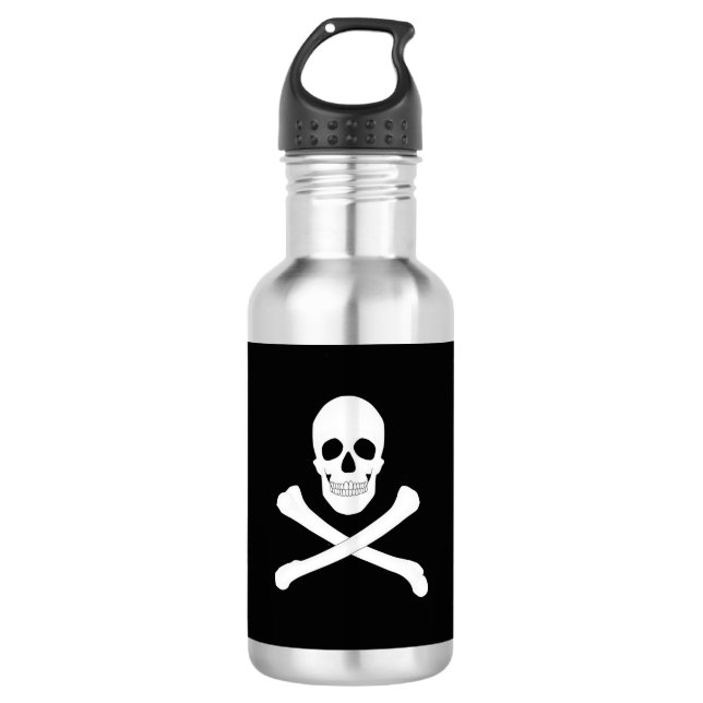 Pirate (Jolly Roger) Flag Edelstahlflasche (Vorderseite)
