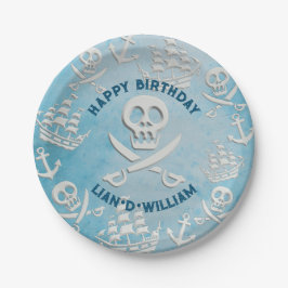 PIRATE! Jungs Geburtstagsfeier Pappteller